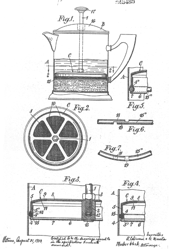 Calimni's patentent drawing