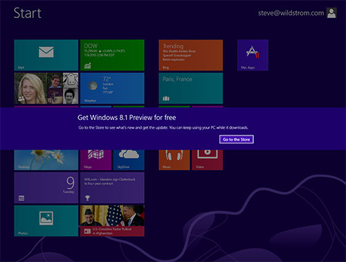 Windows app store screenshot