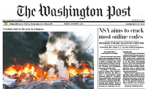 Washington Post, 1/3/2014