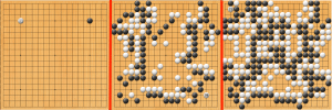 Positions from AlphaGo's first win against Fan Hui