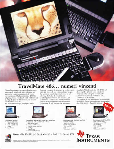 TI Travelmate ad