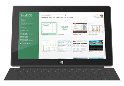 Surface with Excel (Microsoft)
