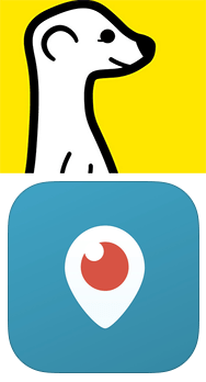 Meerkat & Periscope logos