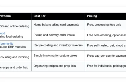 best free home bakery software