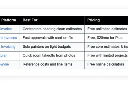 best free paint estimating software