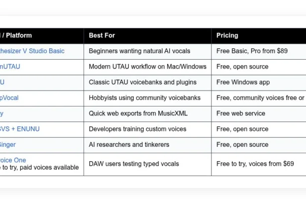 free vocaloid software alternatives 2026