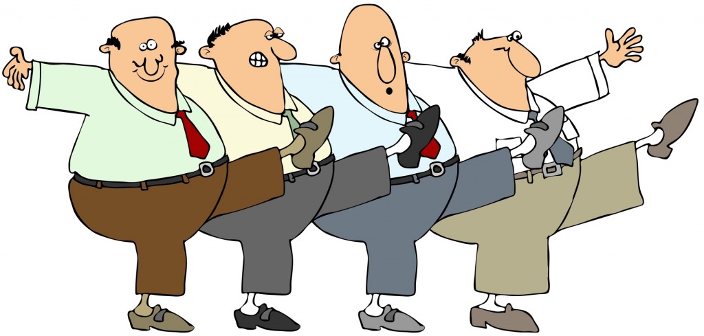 Old men dancing