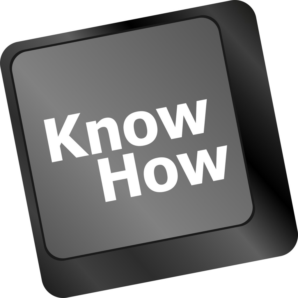 know how knowledge or education concept with button on computer keyboard