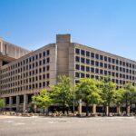 The J. Edgar Hoover Building, FBI headquarters, in Washington, D.C.