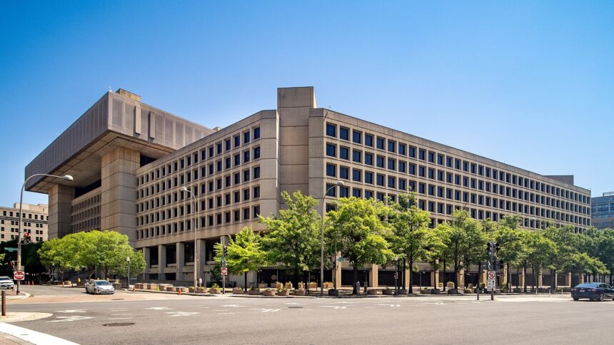 The J. Edgar Hoover Building, FBI headquarters, in Washington, D.C.