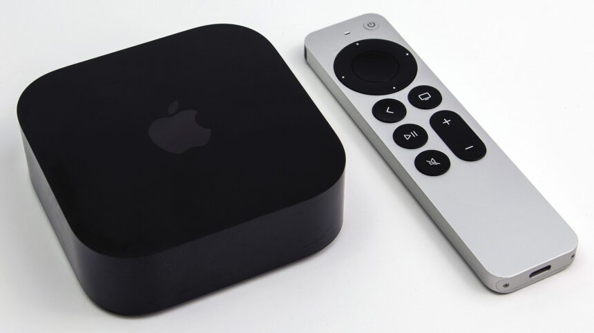 The previous-generation 2022 Apple TV 4K with its Siri Remote