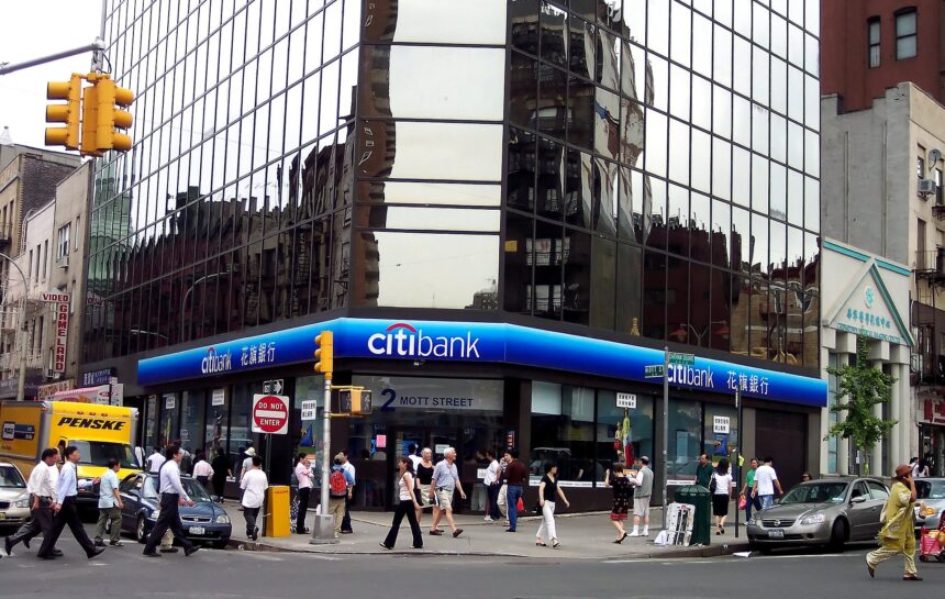 A Citibank branch on Mott Street in New York City