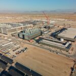 Aerial view of TSMC's Fab 21 campus under construction in Phoenix, Arizona